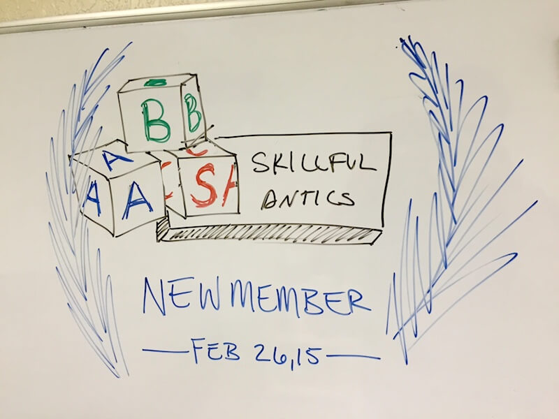 New Member Whiteboard Wednesday Skillful Antics