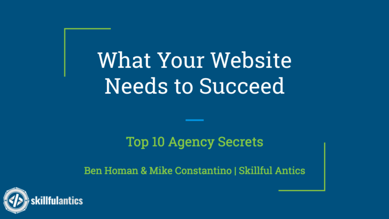 what your website needs to succeed