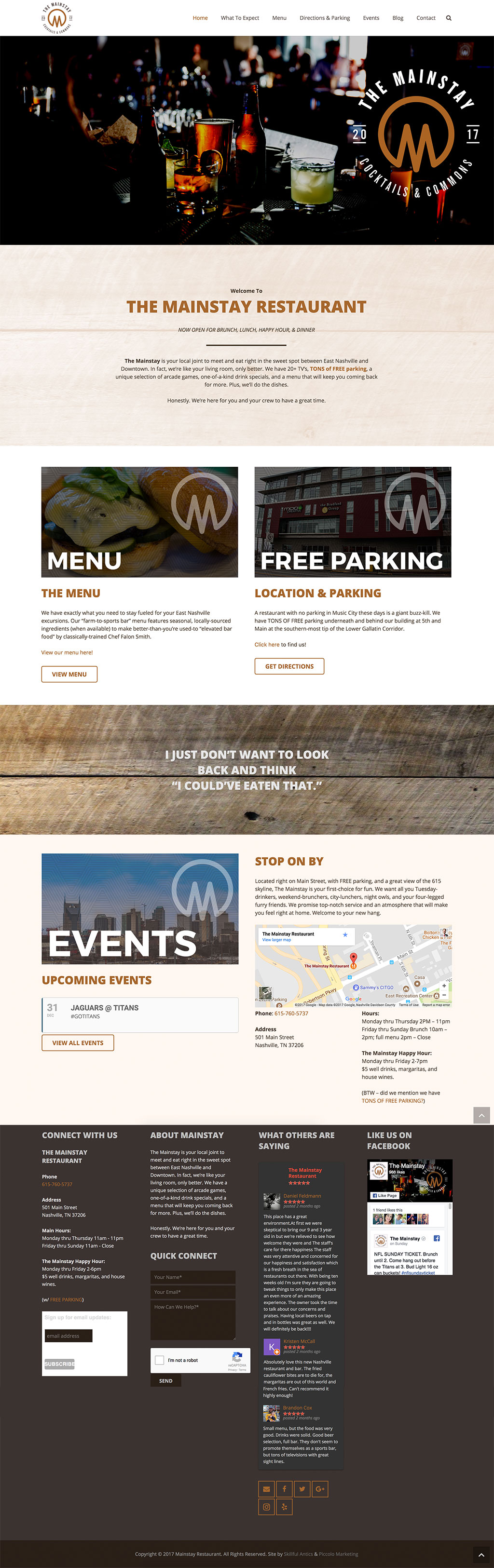 mainstay-resturant-website