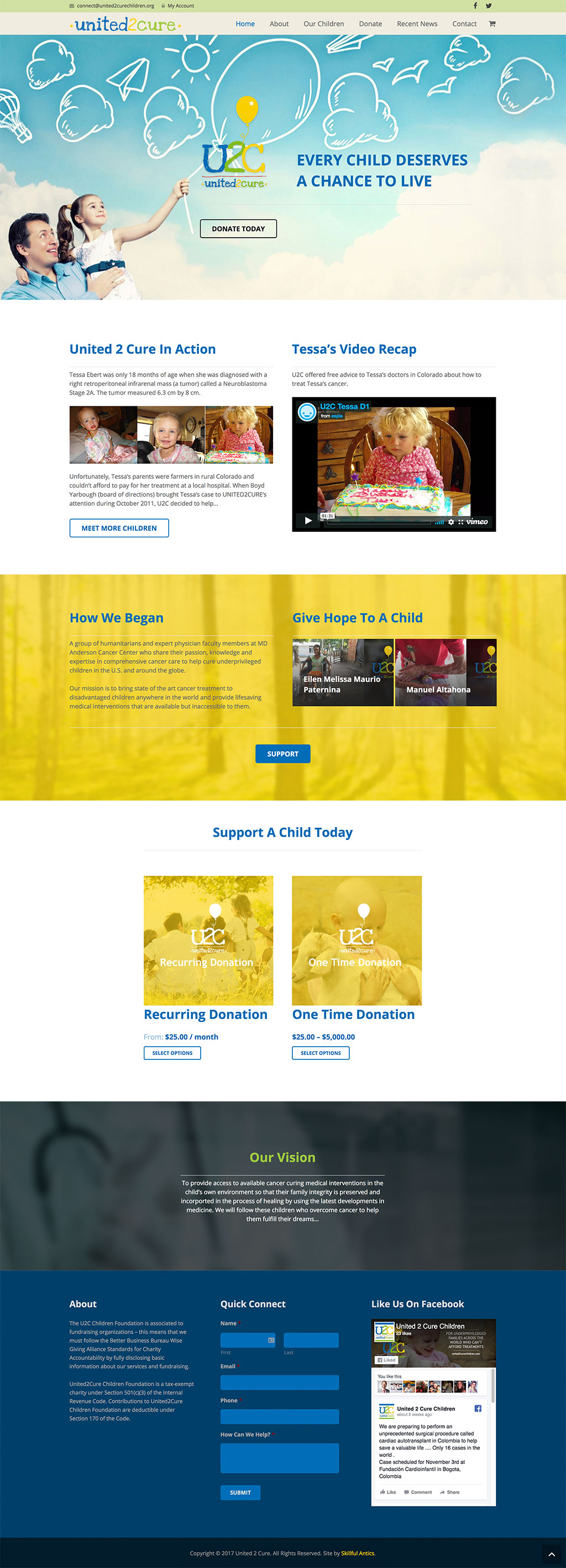 united-to-cure-website