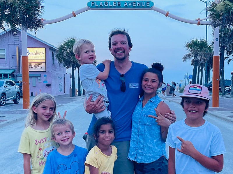 Ben Homan & His Family At The Beach