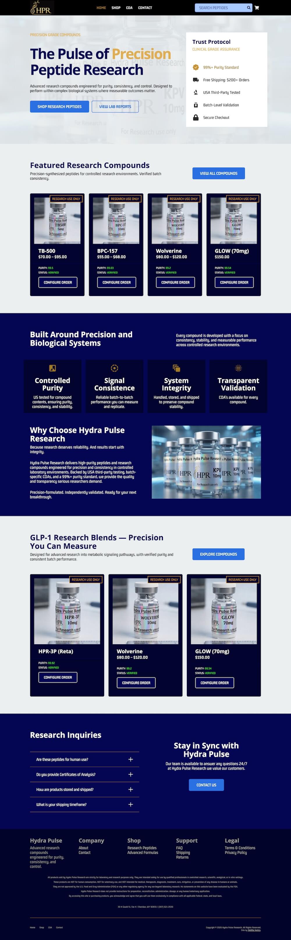 hydra pulse research homepage